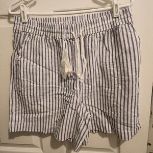 NWT BeachLunchLounge Linen Cotton Pull On Shorts